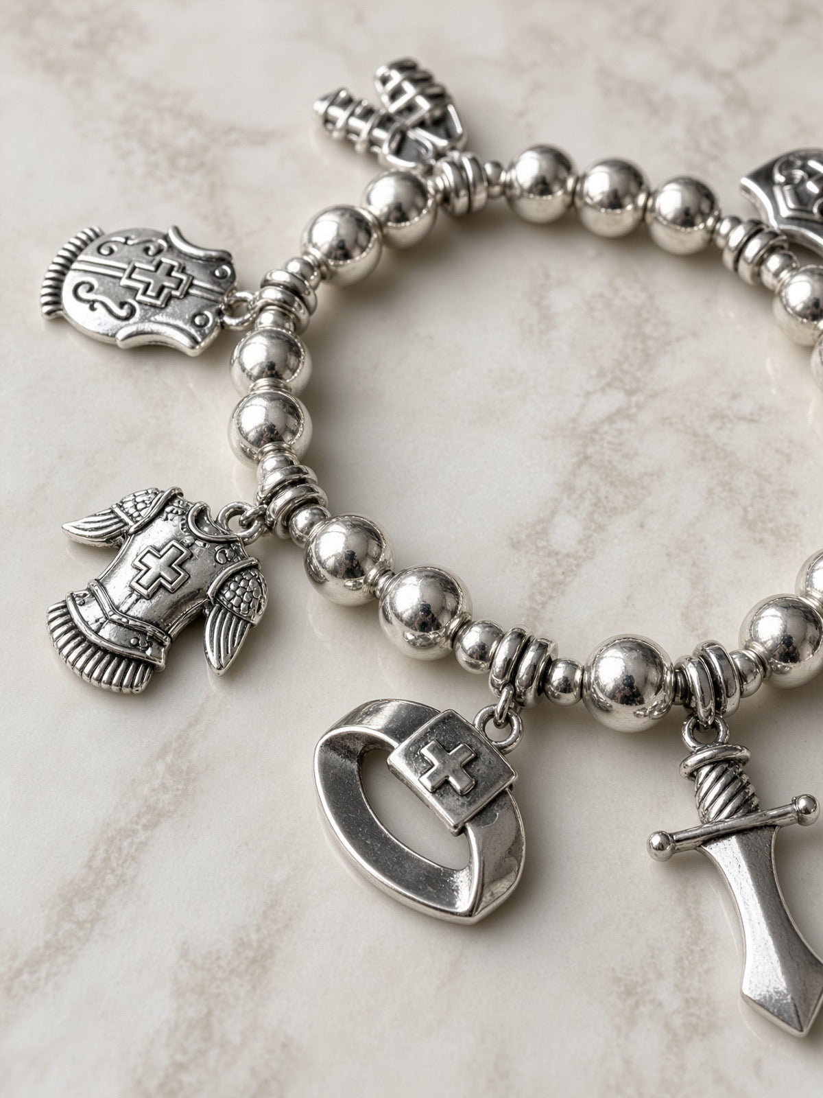 Armor of God Bracelet — Silver