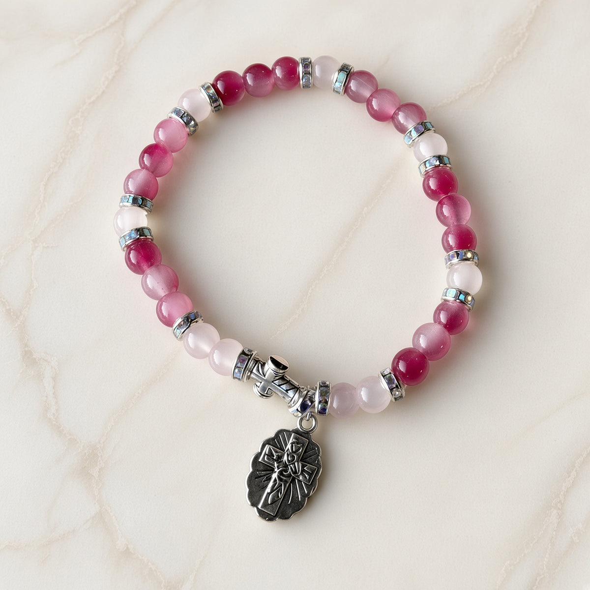 St. Thérèse Bracelet — Rose Mix — Everyday Saints · 3 for $30