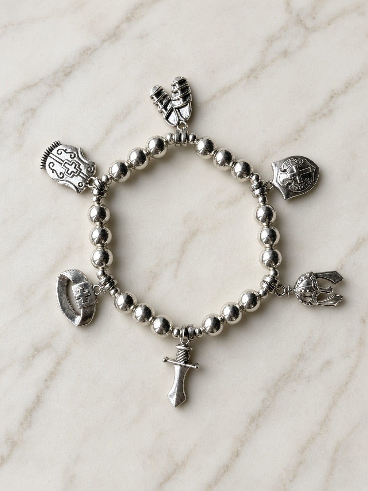 Armor of God Bracelet — Silver